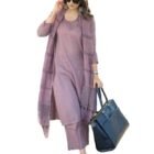 ANNI DESIGNER Women's Rayon Blend Straight Solid Kurta with Pant & Dupatta (Raja Saab Purple-VKS01_XXL_Purple_XX-Large)