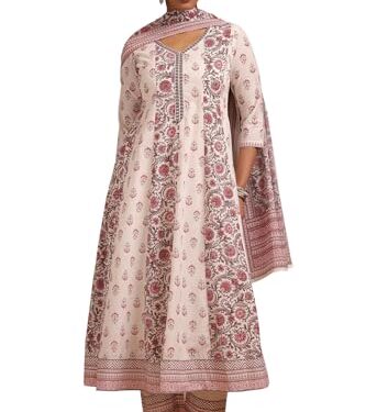 Soch Women's Cotton Chudidar Set (CWA5CD22062_Pink