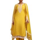 Soch Women's Russian Silk Chudidar Set (EWS5CD21942_Yellow