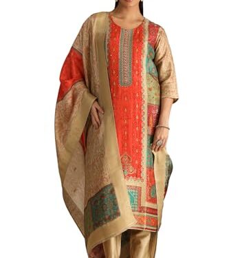 Soch Women's Viscose Chudidar Set (OWS5CD21950_Multicolour