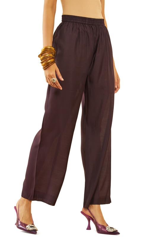 Soch Womens Purple Muslin Abstract Print Suit Set with Floral Print Dupatta(ETL-EWA3CD20253A) - Image 3