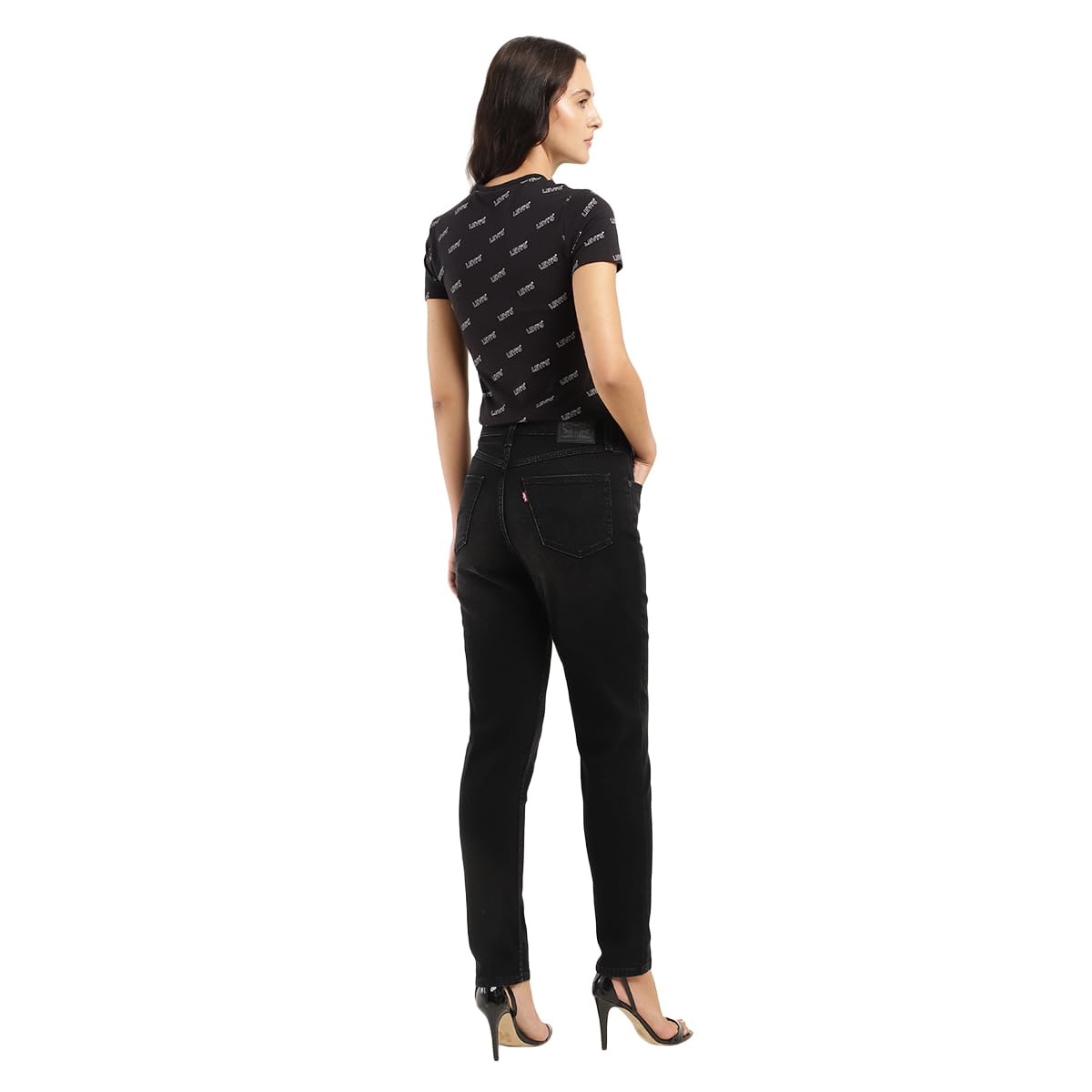 Levi's Women's Relaxed High Rise Jeans (A7091-0009_Black, 28 - Image 5