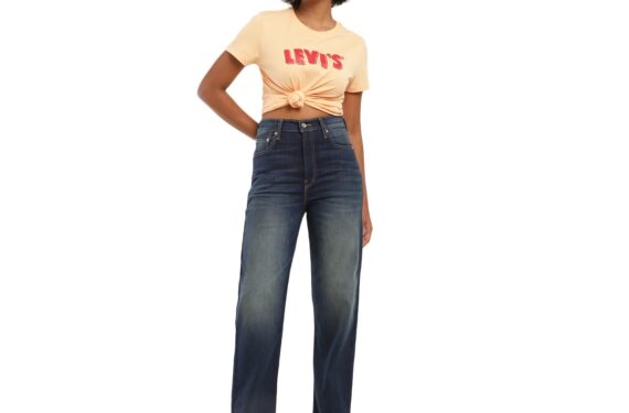 Levi's Women's Straight High Rise Jeans (A7092-0012_Blue, 27