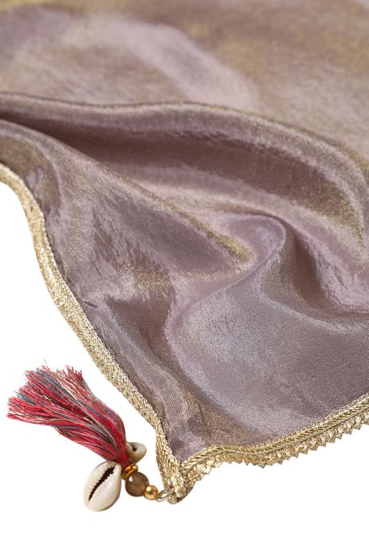 Soch Womens Grey Tissue Suit Set With Stones And Sequins - Image 2