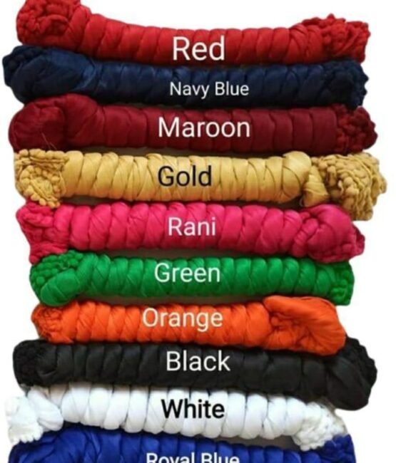 Nakoda Creation Cotton Blend Solid Dupatta For Women,Pack Of 10_Pompom Pack Of 10, Multicolor