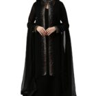 Soch Black Pure Georgette Embroidered Chudidar Set