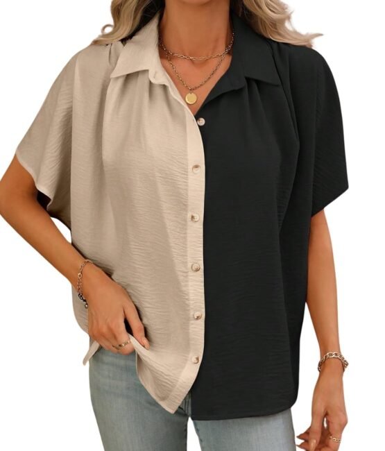 GRECIILOOKS Regular Fit Shirt for Women (Gl-W1892-M-Beige)
