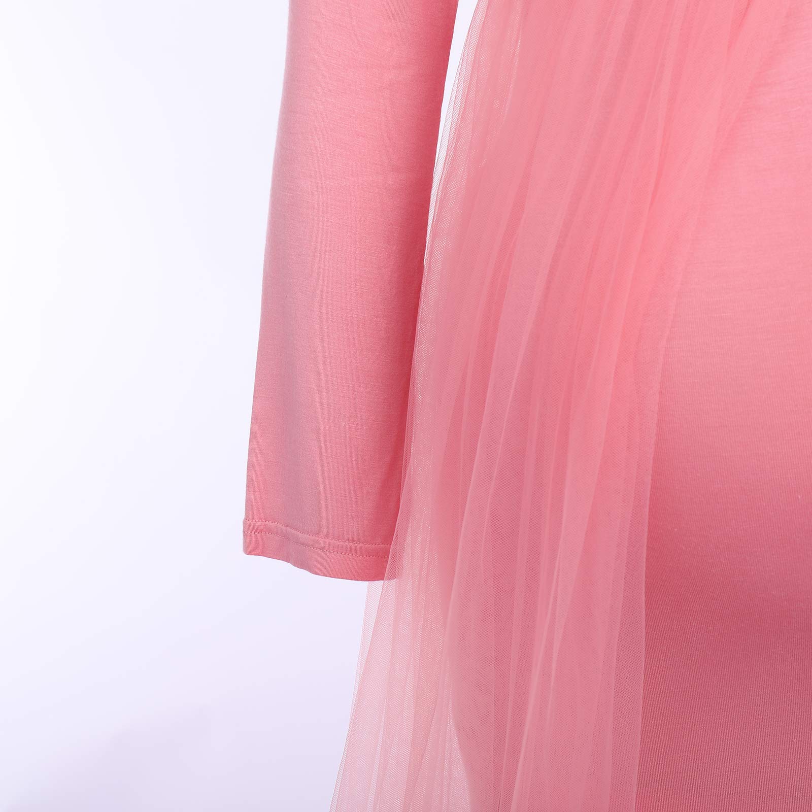 IDOPIP Women's Maxi Wedding Dress (_Pink_XL) - Image 4