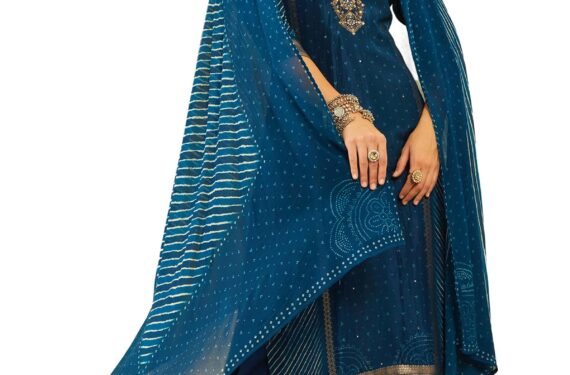 Soch Women's Brocade Chudidar Set (EWS4CD20397B_Blue_S)