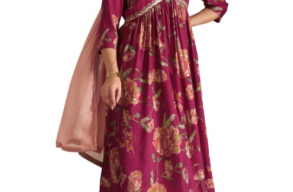 Soch Women's Viscose Salwar Suit Set (EWS5CD21972_Magenta