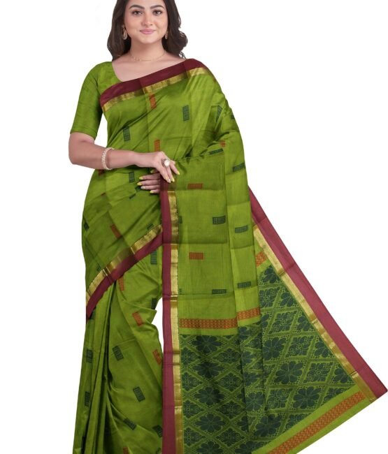 Chendhur Fashions Handloom Cotton Saree with Rich Pallu BN-001209