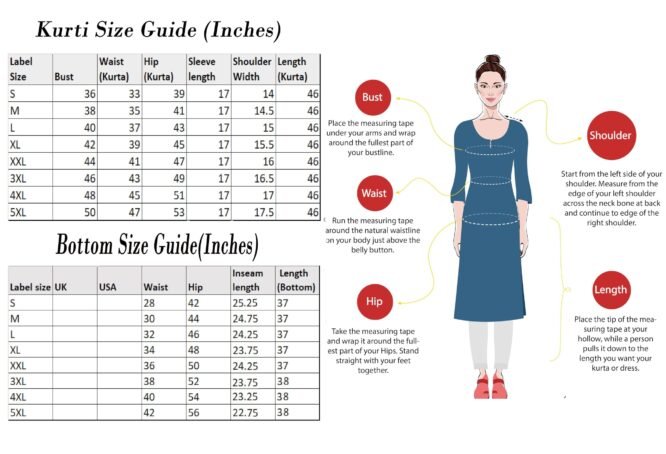 GoSriKi Women's Cotton Blend Embroidered Straight Kurta with Pant & Dupatta (Kasturi Begani-NGT-GS_S_Blue_Small) - Image 4