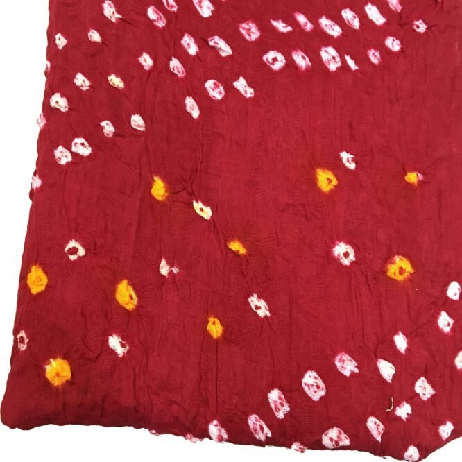 RANI SAAHIBA Cotton Kutchi Bandhani Dupatta (SKRDD1495_Red) - Image 2