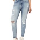 ONLY Women's Mid Rise Skinny Jeans Light Blue Denim