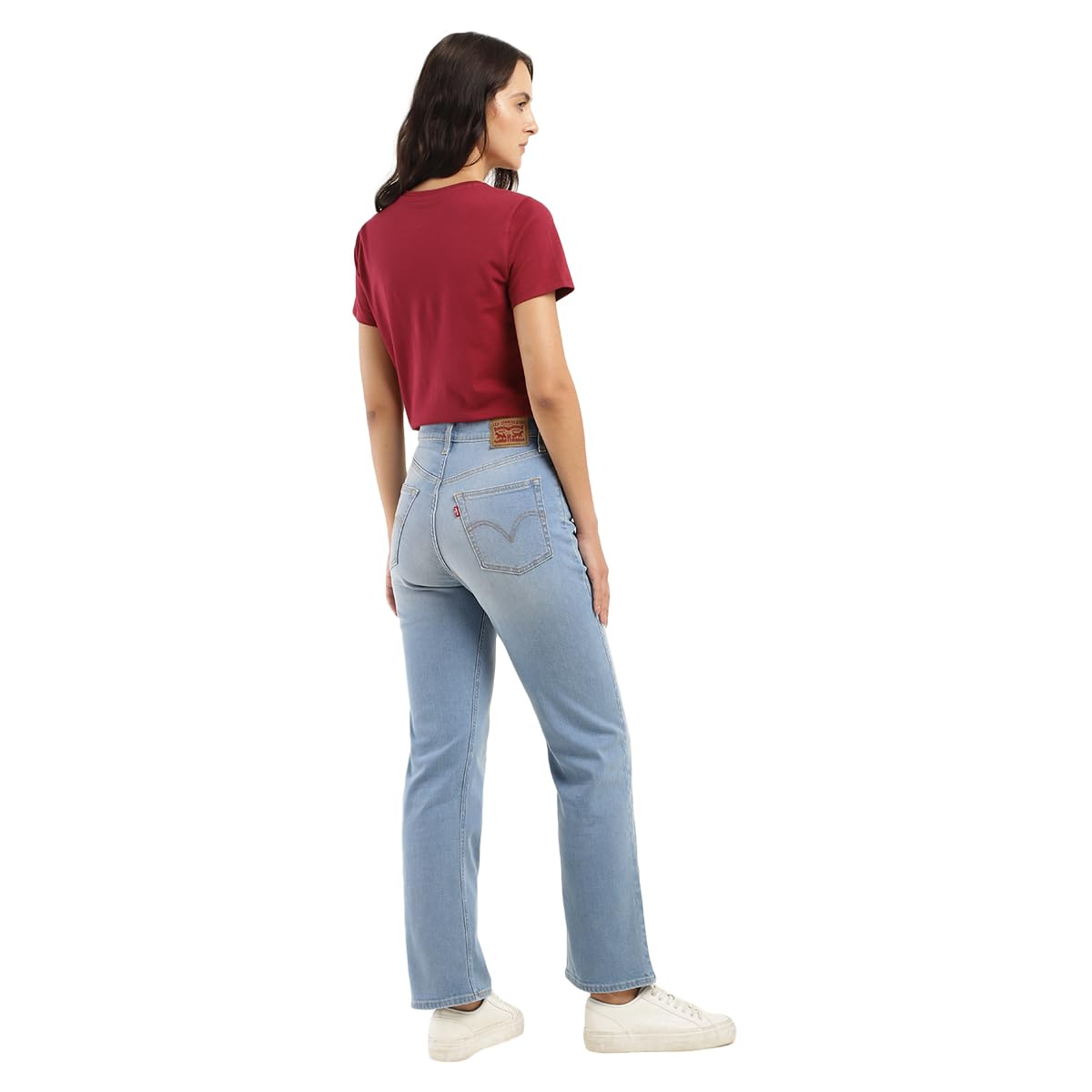 Levi's Women's Straight High Rise Jeans (A7092-0011_Blue_30) - Image 5