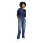 Levi's Women's Straight Fit Mid Rise High-Rise Jeans Blue