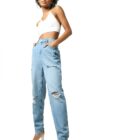 ONLY Straight Fit Jeans (15281213_Medium Blue Denim_26)