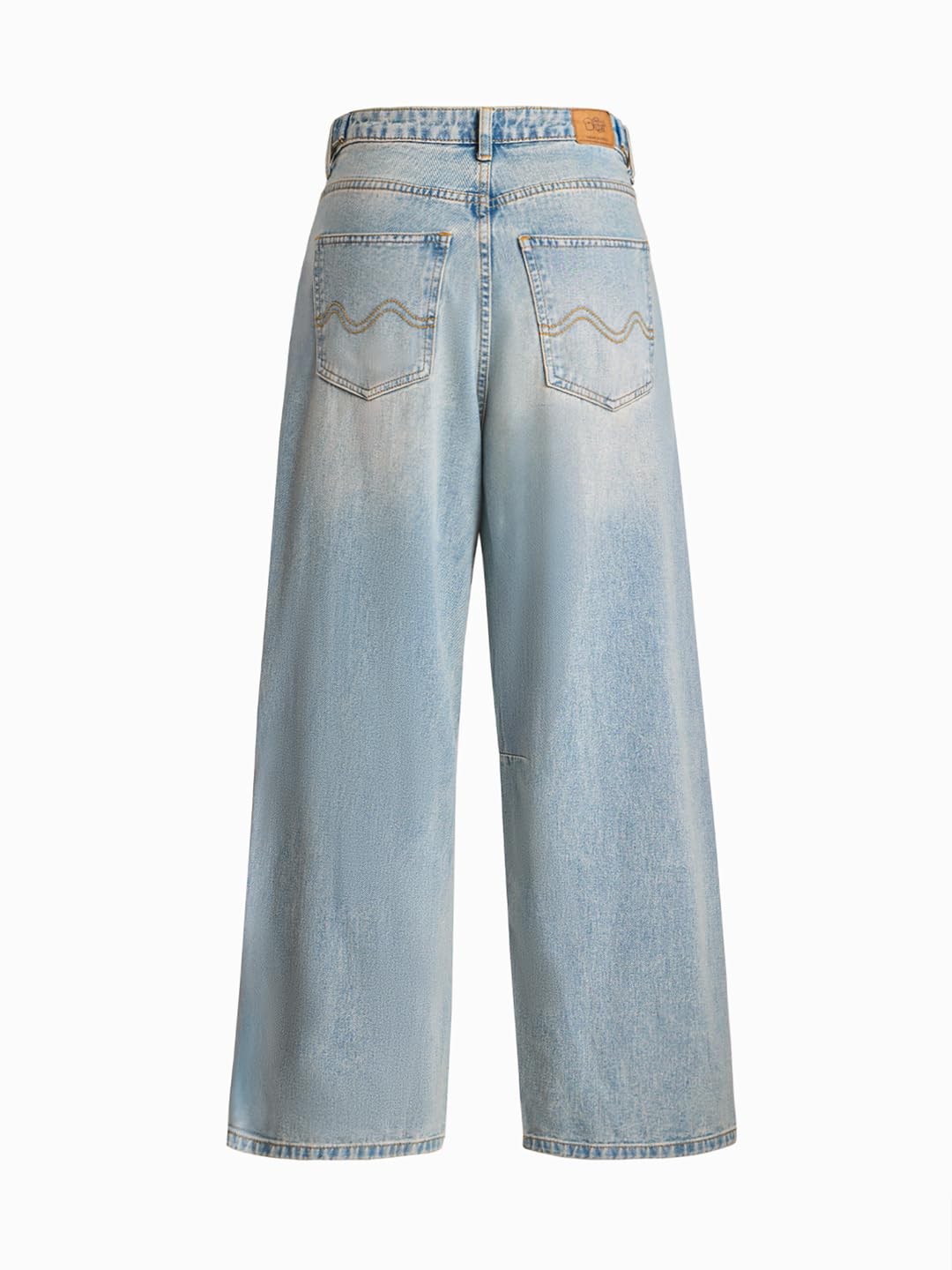 The Souled Store Barrel-Fit Denim: Arctic Women and Girls Buttoned Cotton Barrel Fit Jeans - Image 4