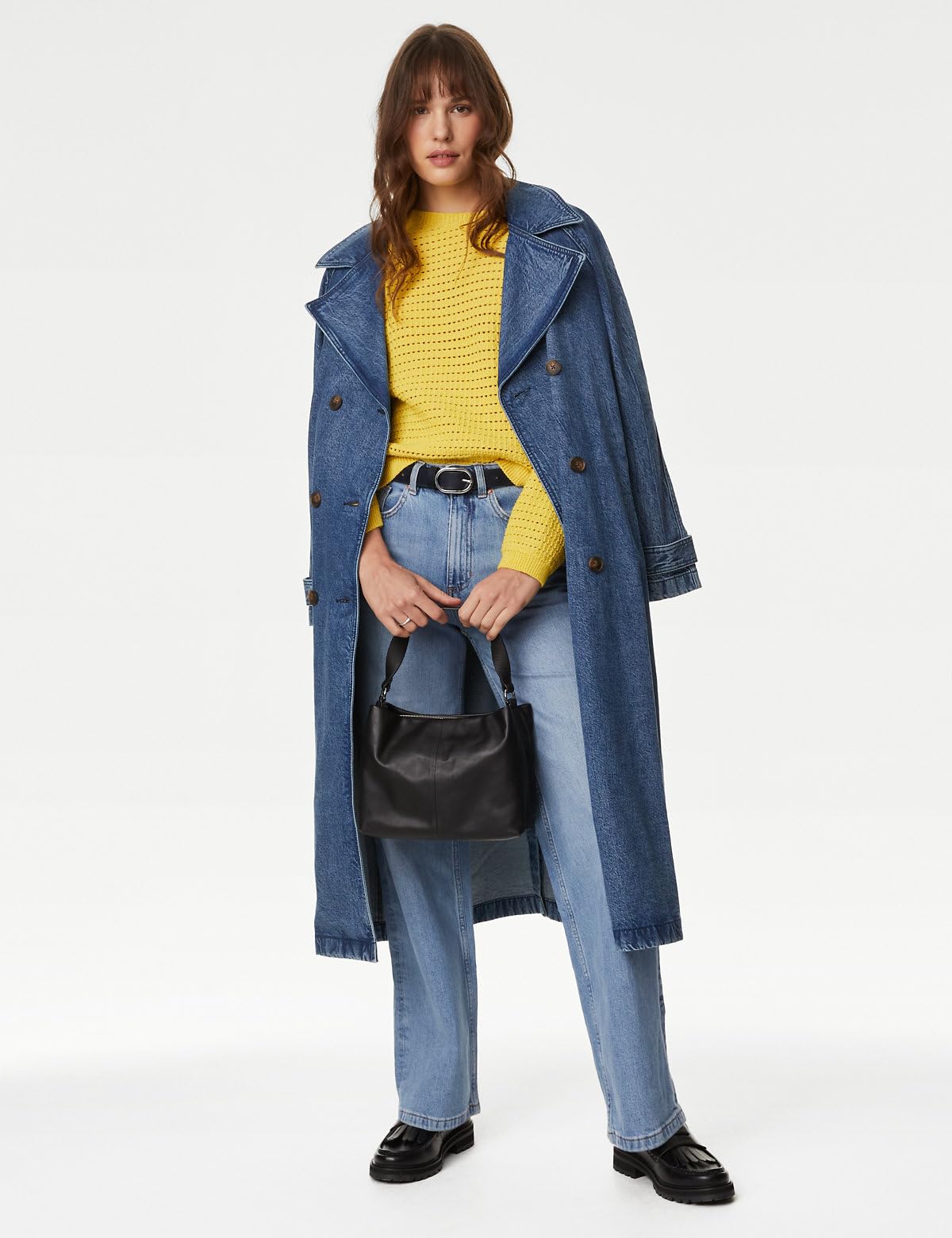 Marks & Spencer Women's Relaxed Jeans (60542262014_Light Denim - Image 3