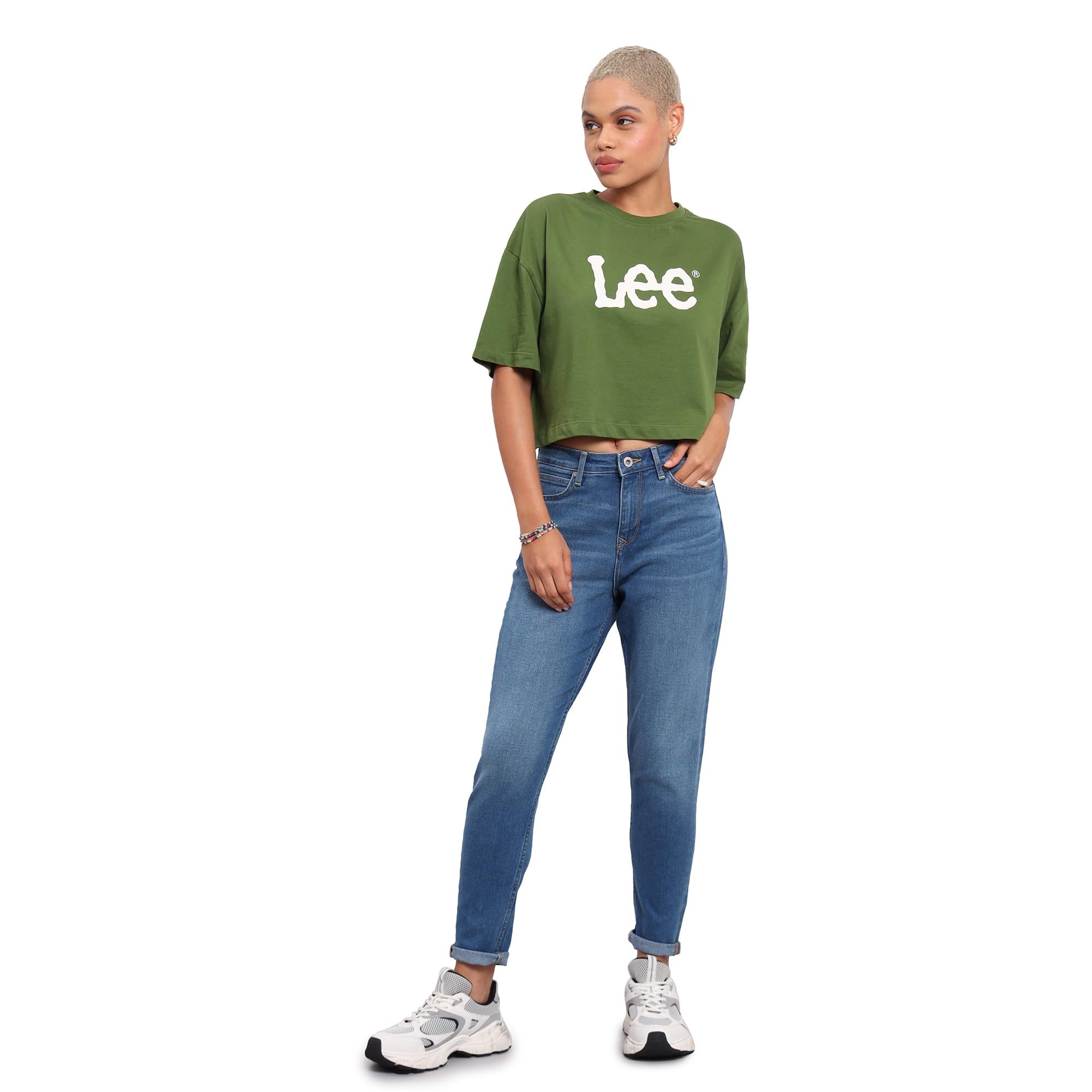 Lee Women's Relaxed Jeans (LWJN001029_Mid Indigo_36) - Image 5