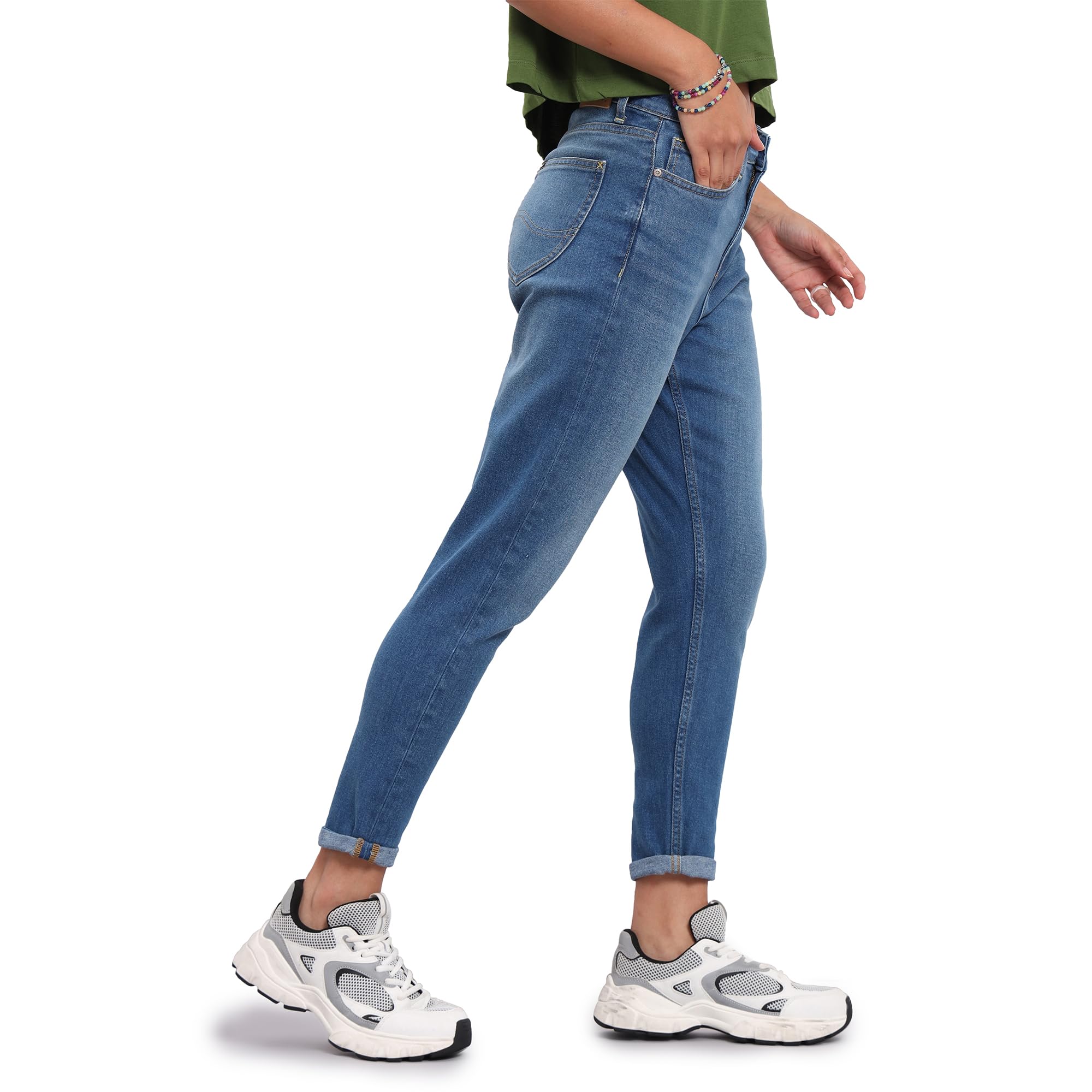 Lee Women's Relaxed Jeans (LWJN001029_Mid Indigo_36) - Image 7