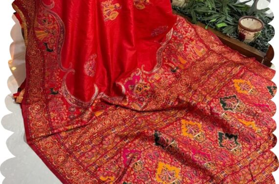 VASTTRAM Women's Royal Rajwadi special Pure Soft Kanchi Pattu Kanjivaram Kanchipuram Dola Silk Banarasi Style Saree With Blouse piece For Wedding