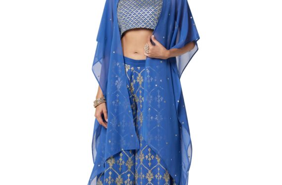 BIBA WOMEN SOLID; EMBROIDRED SHORT_KURTA MIX AND MATCH(3 PCS SE2205_TEAL_36)