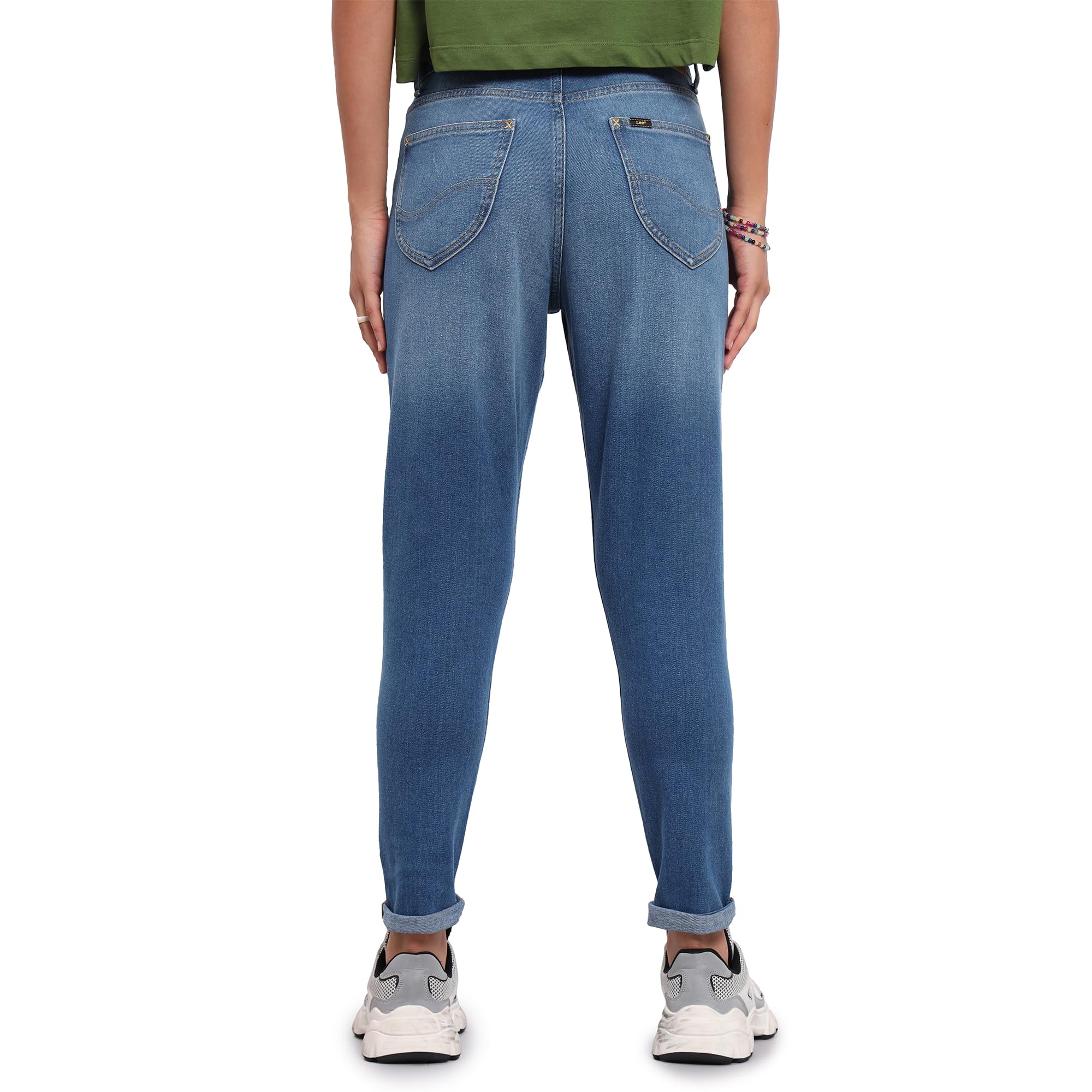 Lee Women's Relaxed Jeans (LWJN001029_Mid Indigo_36) - Image 6