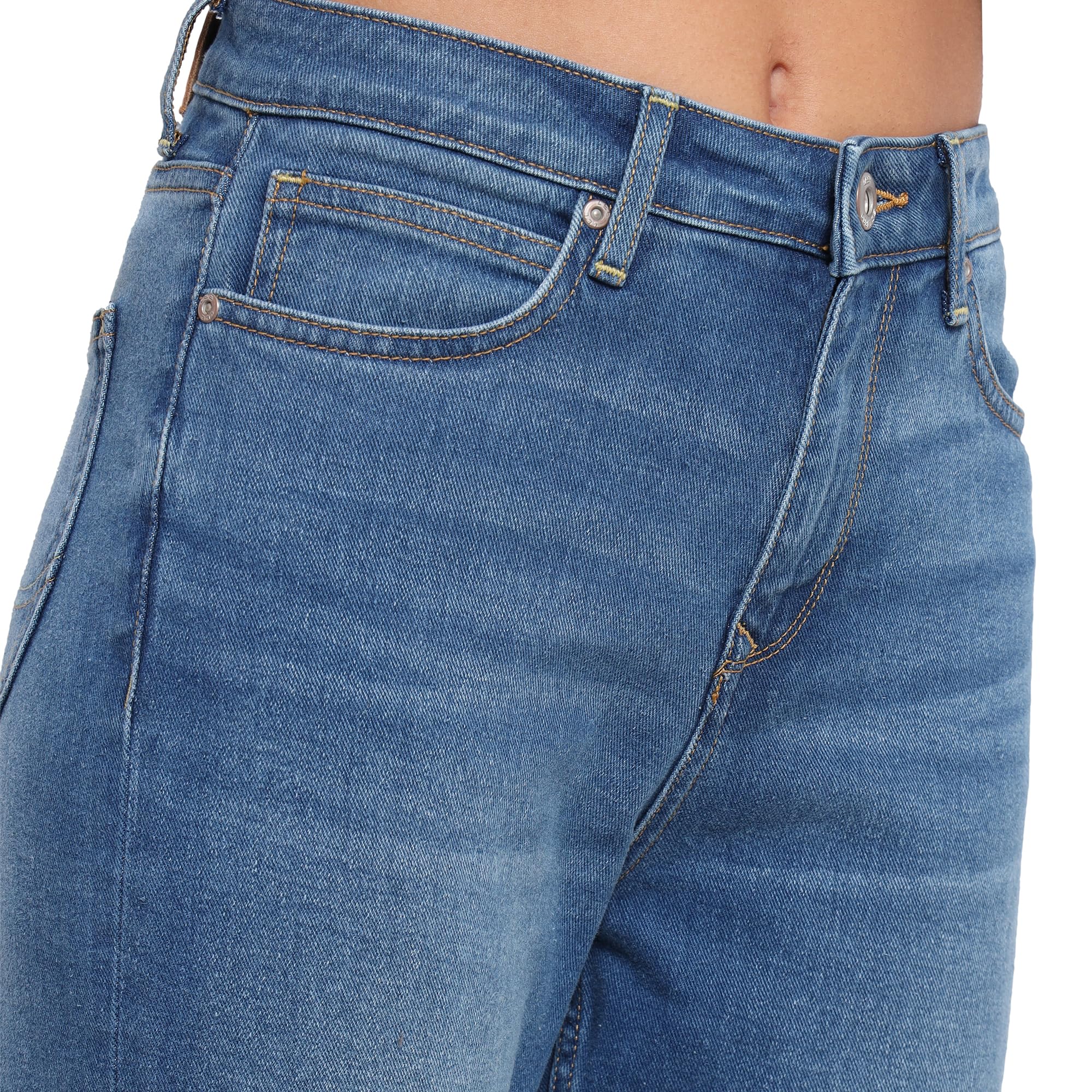 Lee Women's Relaxed Jeans (LWJN001029_Mid Indigo_36) - Image 4