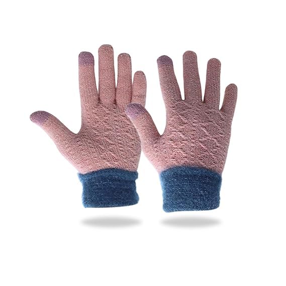 Tomorrow Pink Winter Gloves for Women, Gloves for Cold Weather, Touchscreen Gloves for Women, Winter Gloves for Snow, Perfect for Winter Sports, and Cold Weather Protection. (PINK-02, STANDARD) - Image 4