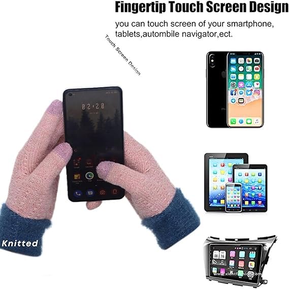 Tomorrow Pink Winter Gloves for Women, Gloves for Cold Weather, Touchscreen Gloves for Women, Winter Gloves for Snow, Perfect for Winter Sports, and Cold Weather Protection. (PINK-02, STANDARD) - Image 5