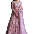 AG Clothing Women's Silk Semi Stitched Lehenga Choli With Dupatta | Heavy Embroidery Pattern | Traditional, Wedding, Ethnic Wear Lehenga (ZC-NeoTraditionali-7108-Pink)