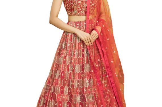 Zeel Clothing Women's Chinon Silk Embroidered Mirror Work Semi-Stitched Lehenga Choli With Dupatta (112-Brown-Wedding-Bridal-Latest-New; Free Size; Green)
